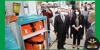 Adana'ya gönderilen 26 ambulans törenle hizmete alındı